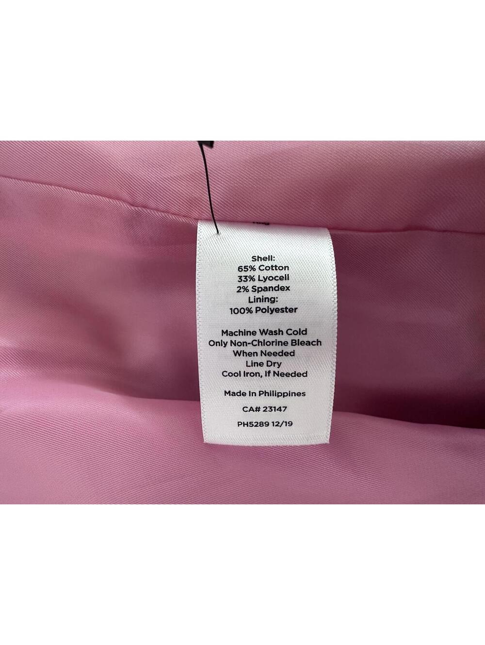 Talbots Belted Gingham Trench Coat in a Vibrant Pink and White Check Pattern - Picture 7 of 9